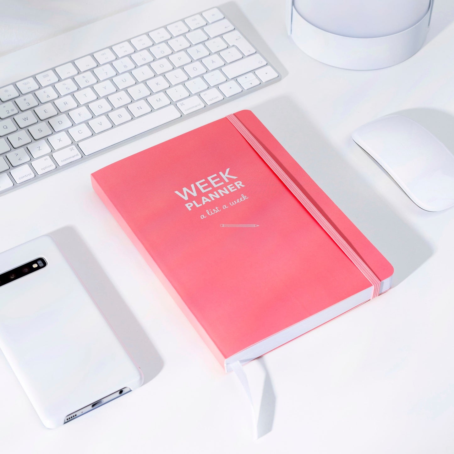 Lusarix Weekly Planner Pink – Undated Weekly Organization & Productivity Journal | Goal Setting, Task Management & Daily Planning Notebook