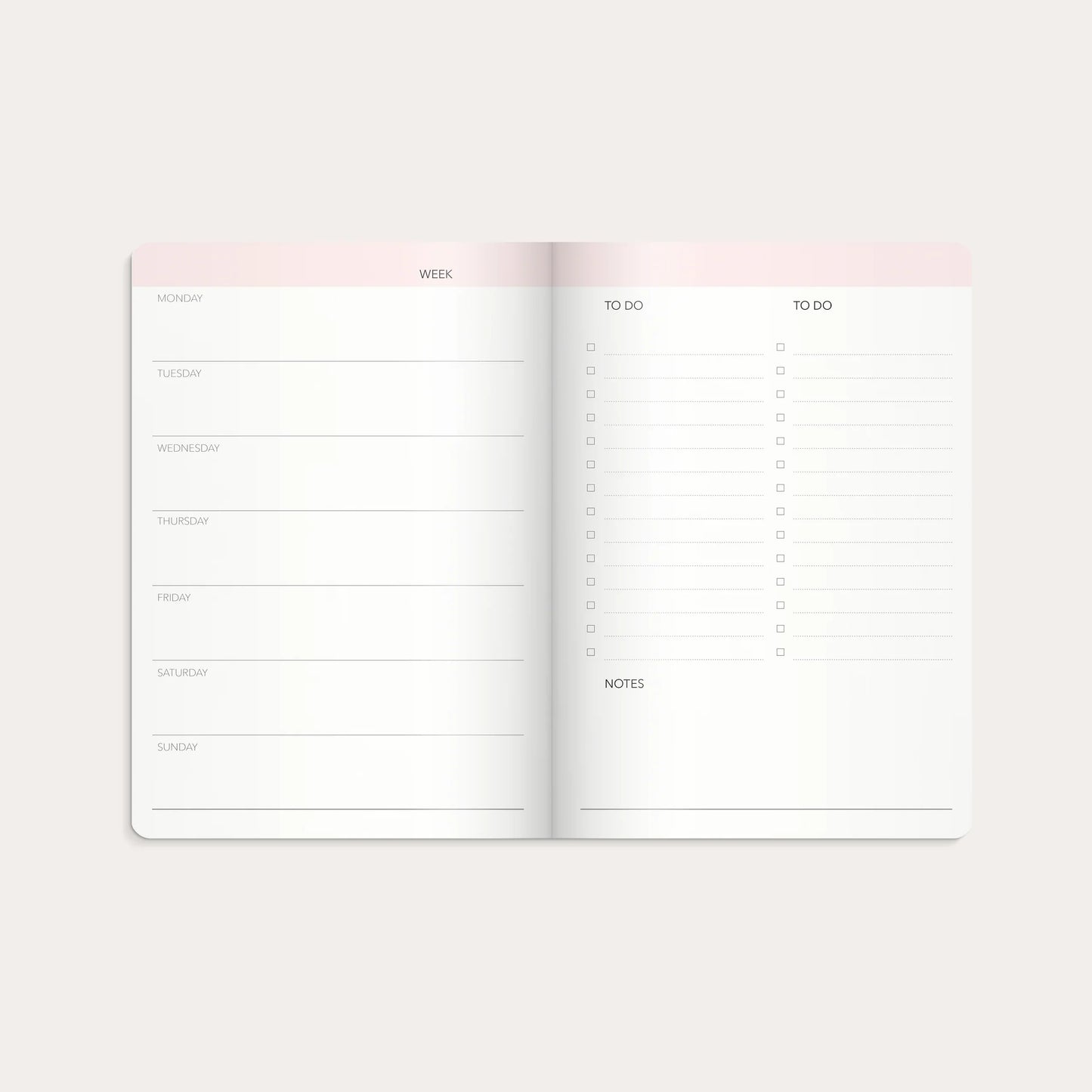 Lusarix Weekly Planner Pink – Undated Weekly Organization & Productivity Journal | Goal Setting, Task Management & Daily Planning Notebook