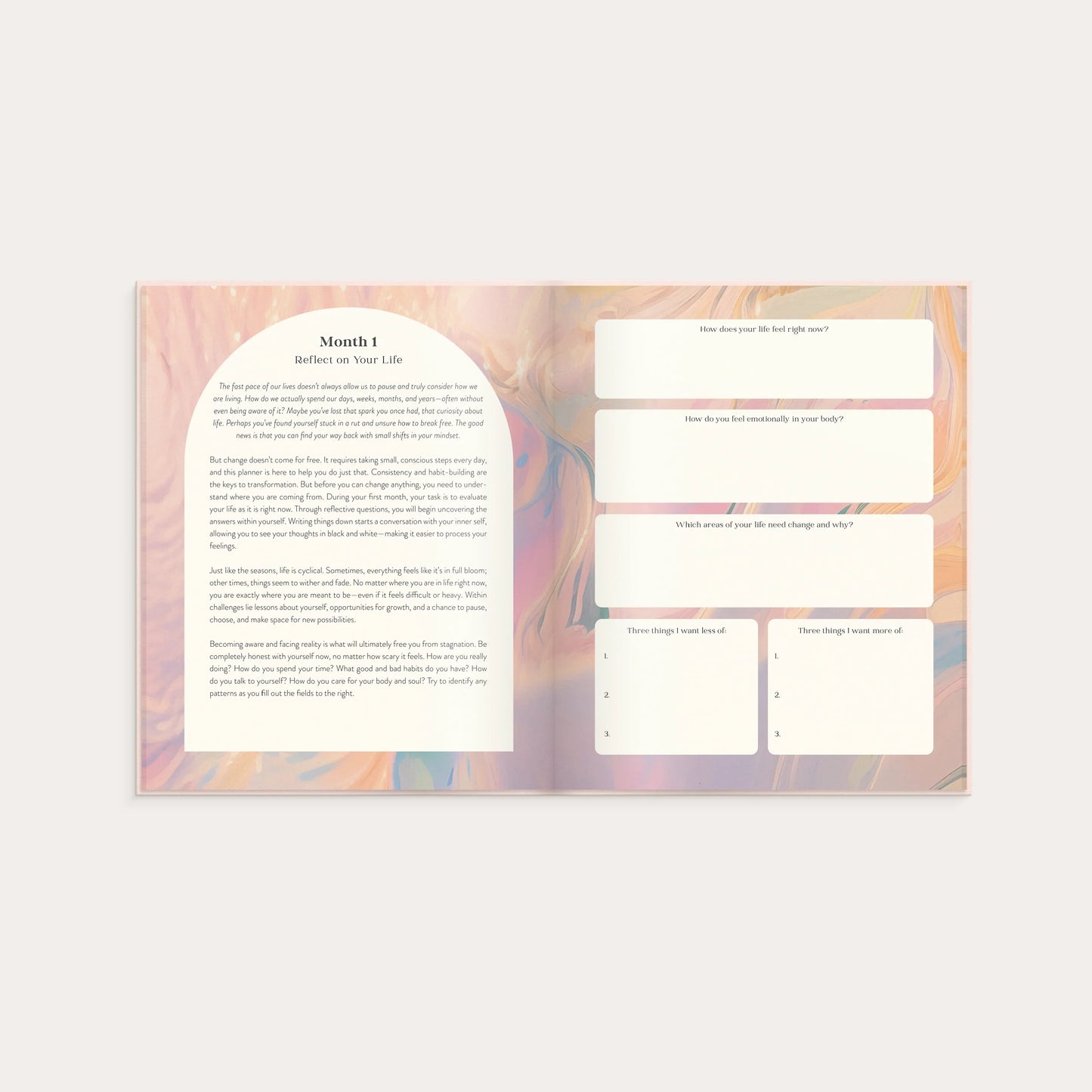 Lusarix Dream Life Planner – Personal Growth, Goal Setting & Self-Discovery Journal | Undated Life Planning & Wellness Organizer