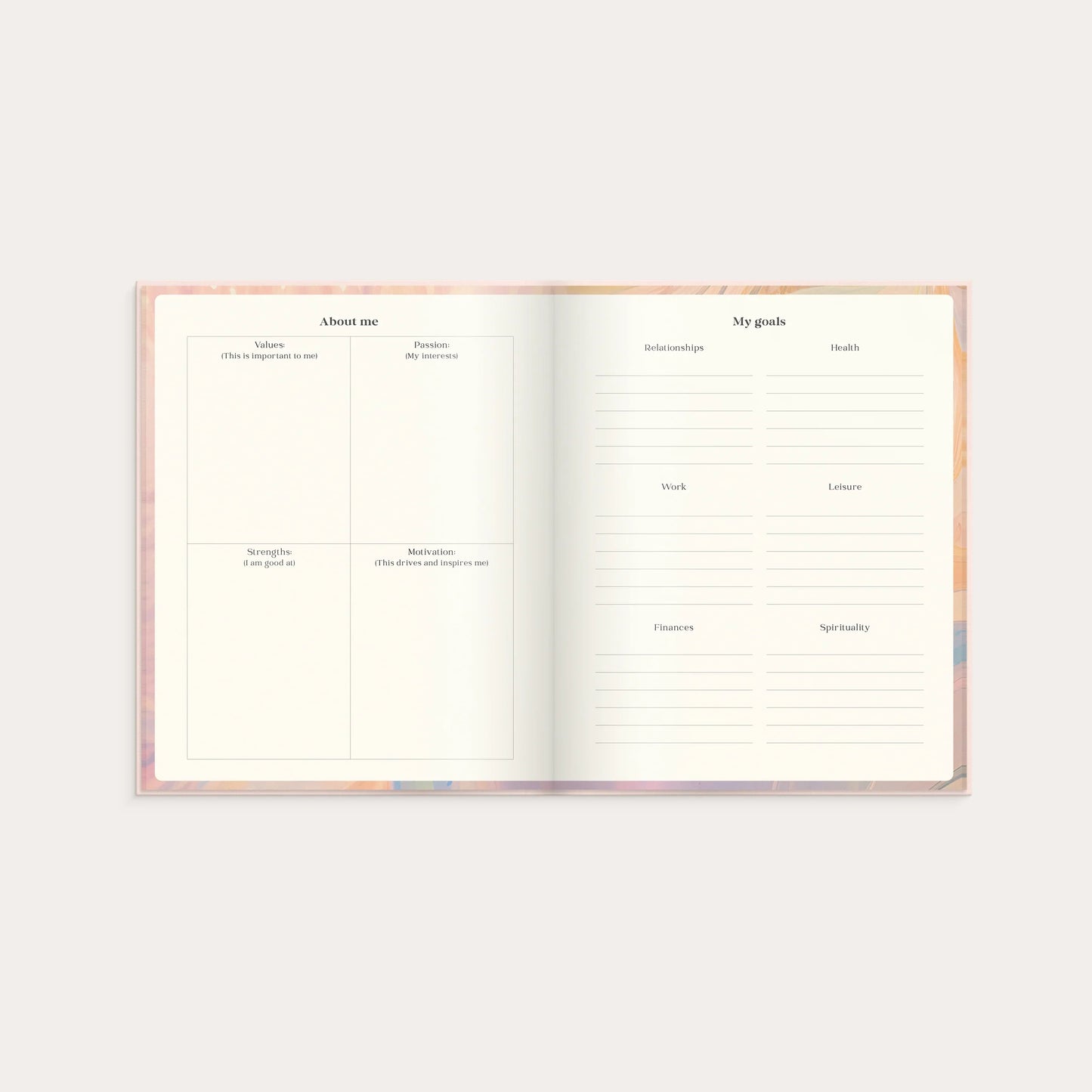Lusarix Dream Life Planner – Personal Growth, Goal Setting & Self-Discovery Journal | Undated Life Planning & Wellness Organizer