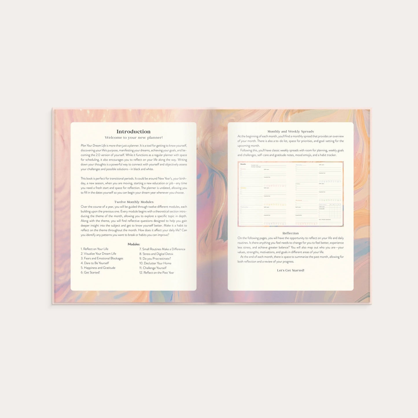 Lusarix Dream Life Planner – Personal Growth, Goal Setting & Self-Discovery Journal | Undated Life Planning & Wellness Organizer