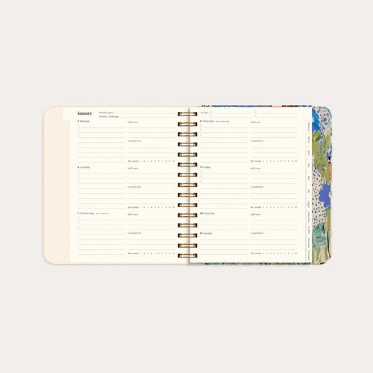 Lusarix Life Planner Style 2026 – Personal Development & Goal Achievement Planner | Daily Organization, Reflection & Wellness Journal