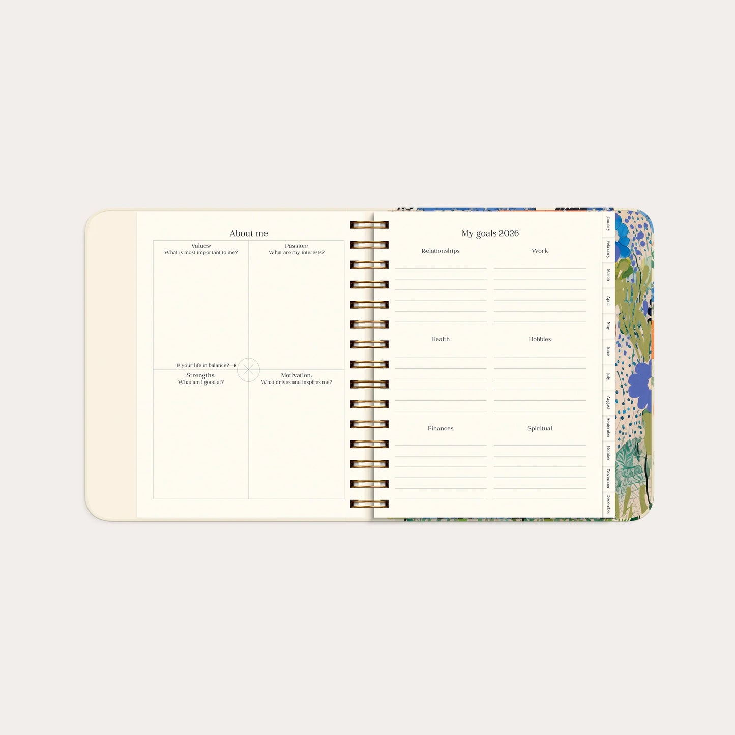 Lusarix Life Planner Style 2026 – Personal Development & Goal Achievement Planner | Daily Organization, Reflection & Wellness Journal