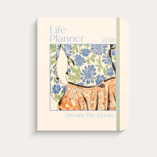 Lusarix Life Planner Style 2026 – Personal Development & Goal Achievement Planner | Daily Organization, Reflection & Wellness Journal